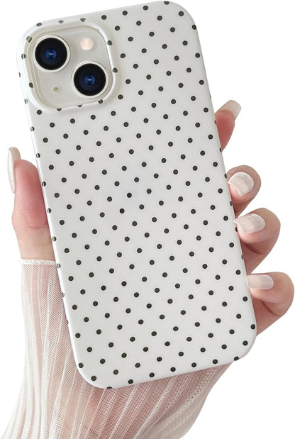 for Iphone 13 Case Cute Polka Dot Phone Case Soft TPU Slim Shockproof Phone Cove