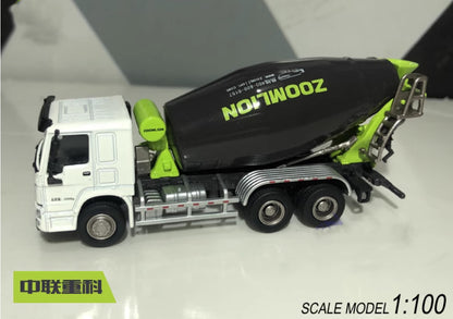 1:100 ZOOMLION ZLJ5253GJBHE Mixer Vehicle Diecast Truck Model Collection