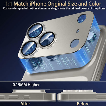 2 Pack Camera Lens Protector for Iphone 17 Pro Max Accessories, Metal Aluminum A