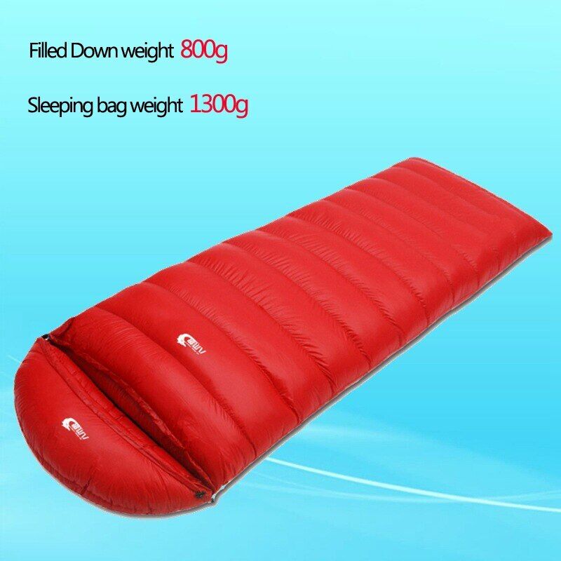 White Duck Down Outdoor Camping Sleeping Bag Winter Keep Warm Thickness