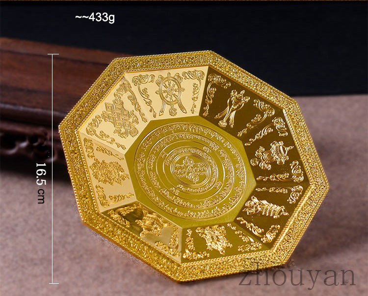 TIBETAN BUDDHIST ALTAR MUST! FIRE & SMOKE POWDER OFFERING MANDALA PLATE BOWL =