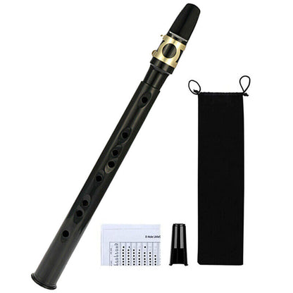 8 Hole Mini Portable Saxophone Pocket Sax C Key Instrument with Carrying Bag