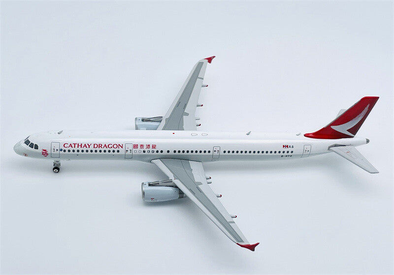 Phoenix CATHAY DRAGON For Airbus A321 B-HTG 1/400 DIECAST Plane Pre-built Model