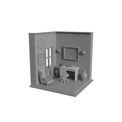 SSMODEL LYT87061 1/87 HO Scene Model A Corner Of The House