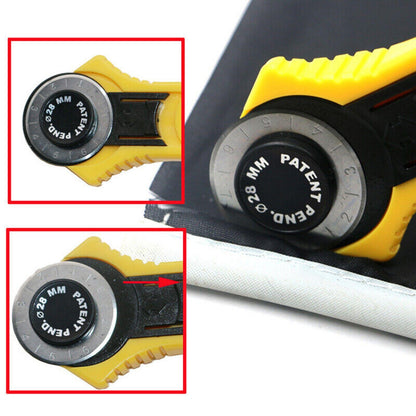 28mm Rotary Cutter For Paper Cloths Leather Plastic Cutting Manual Tools jj