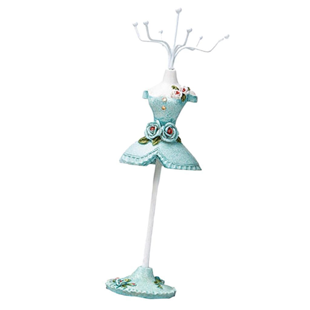 Jewelry Display Holder Resin Mannequin Dress Necklace Earring Bracelet Organizer