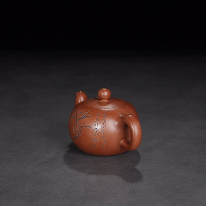 Chinese Yixing Zisha Clay Handmade Exquisite Teapot （一粒珠 底款：周桂珍）