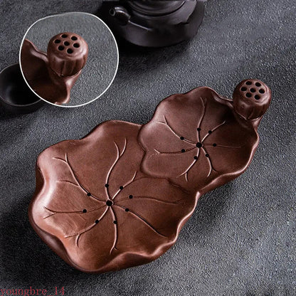 Purple Clay Tea Tray Water Storage Type Tea Sea Zisha Pot Bearing Tea Set Trays