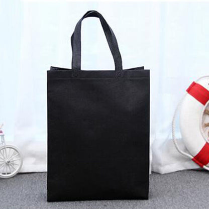 Solid Color Reusable Shopping Bags Large Folding Totes Convenient Grocery Bags