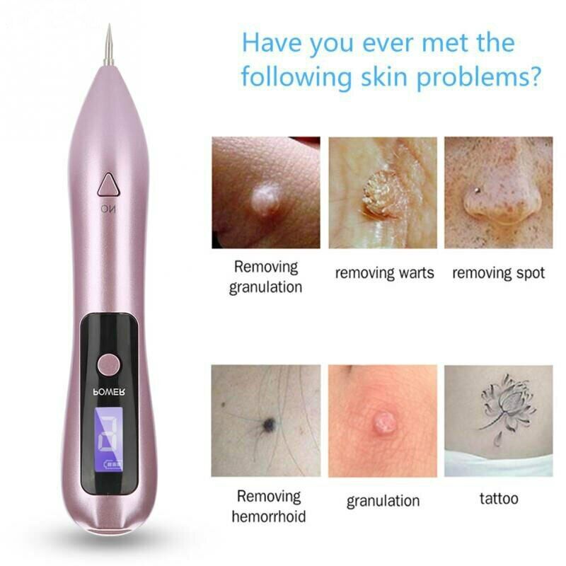 Facial Freckle Removal 9level LCD Face Dark Spot Remover Laser Plasma PenMachine