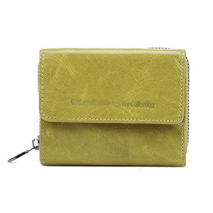 Genuine Leather Wallet Clutch Bag Coin Purse Small RFID Blocking Card Holder 1PC