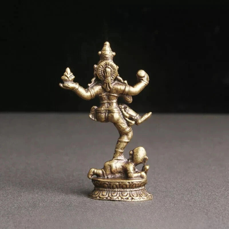 Brass Nepalese Four-Armed Buddha Statue Tibetan Buddhism Statue