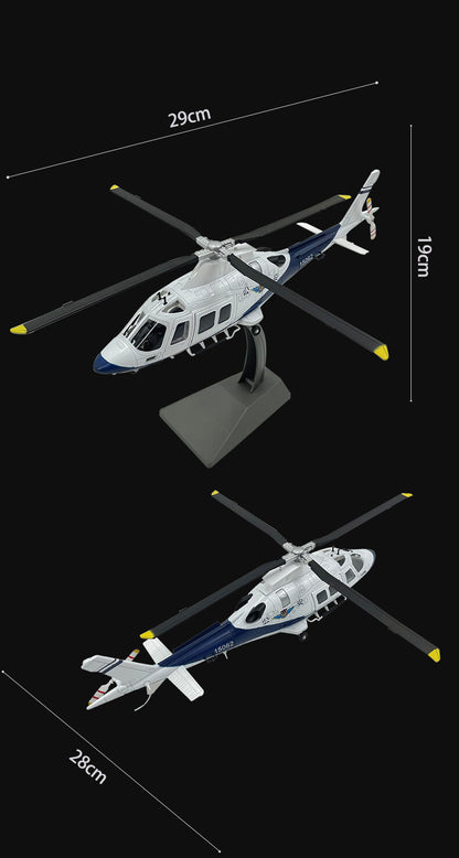 1:32 29CM Police AW109 Helicopter Aircraft Plane Airplane Diecast Model