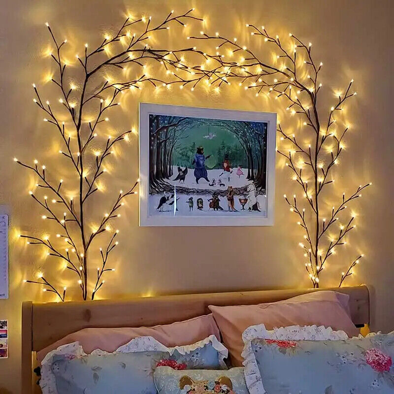 Enchanted Willow Vine Light 144 LED Wall Bendable Lighted Tree Branch Decor 2.3M