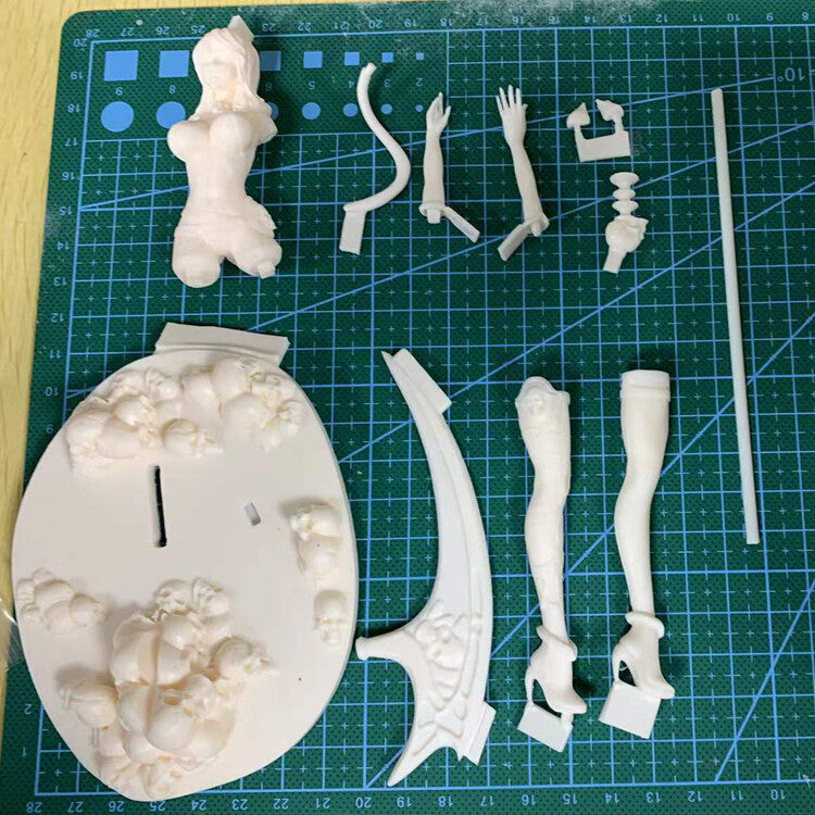 1/12 resin figures model Fantasy black cat death Unassembled Upainted