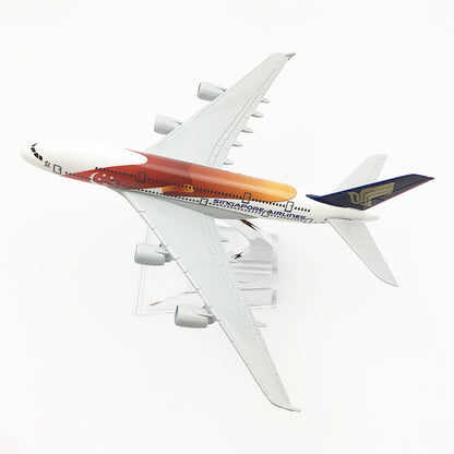 1:400 16cm For Airbus A380 Singapore Airlines Metal Airplane Model Plane Toy