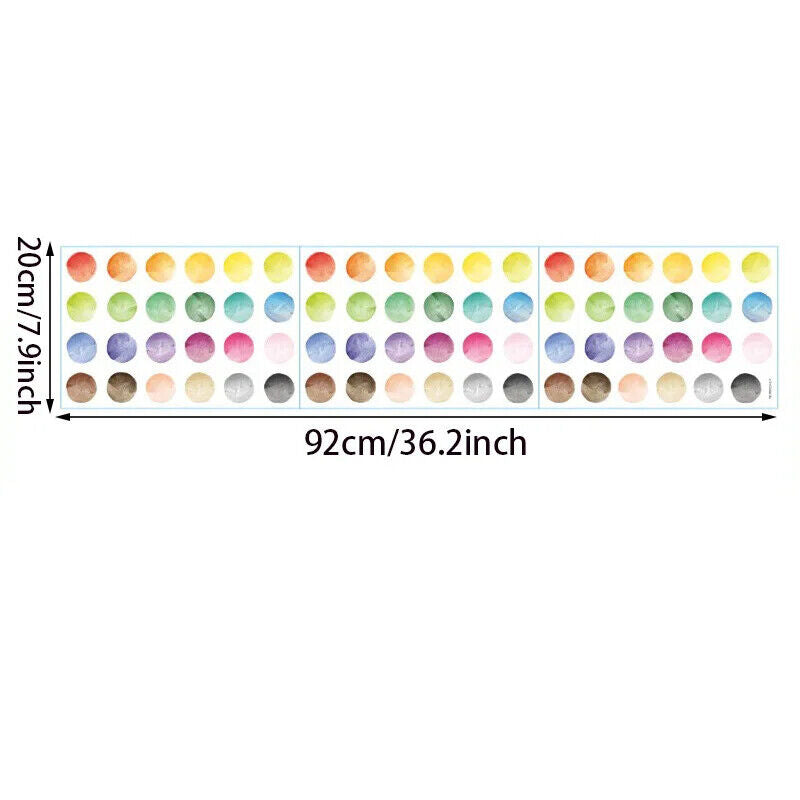 Wall Stickers Vinyl Multi-Color Polka Dots Kids Boys Girls Bedroom Circle Decals