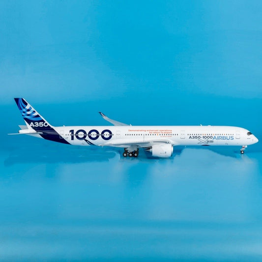 1:200 37CM JC Wings Airbus A350-1000XWB Flap Down Plane Diecast Aircraft Model
