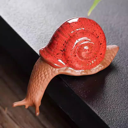 1pcs Tea Pet Snail Creative Ornament Flower Pot Landscape Decoration Crafts