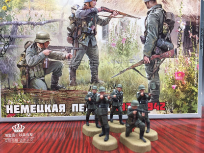 1/72 5Pcs World War II German Infantry Soldier Model