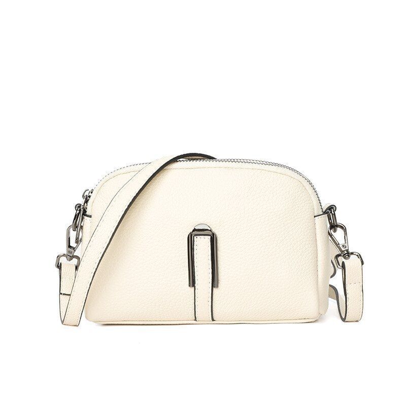 Shell Sling Vintage Purse Handbag Genuine Leather Tote Shoulder Messenger Purse