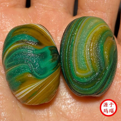 Agate Drum Bead Bracelet Men Women Single Bead 28mm*20mm Agate 1pc
