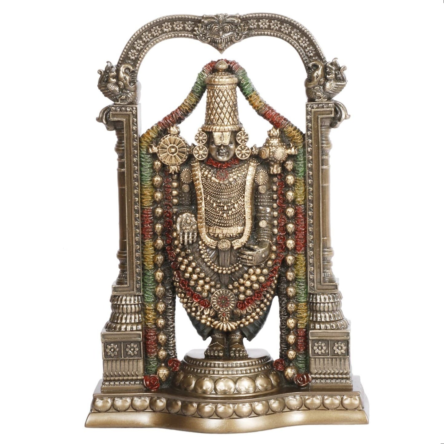 Hindu God Resin Lord Tirupati Balaji Venkateshwara Statute Idol Figurines