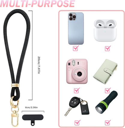 Phone Lanyard for Cellphone Case, Phone Wrist Strap for Case, with Lip Balm Hold