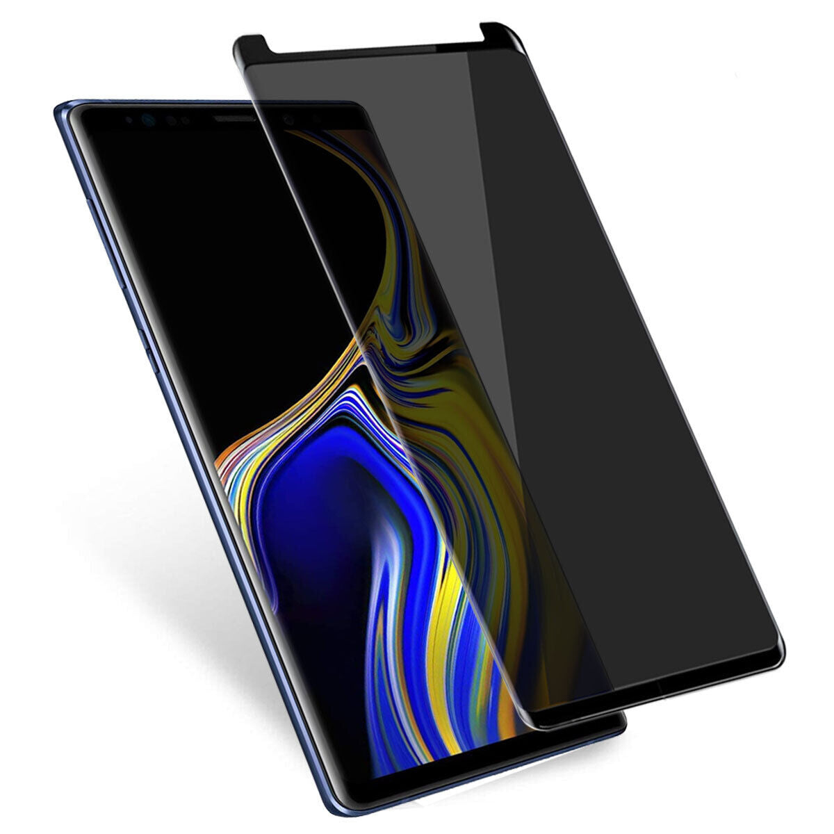 For Samsung Galaxy Note 9 Glossy Slim Privacy Tempered Glass Screen Protector