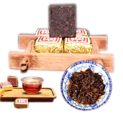 Ripe Pu Erh Tea Yunnan Bohai Mini Brick Tea Smooth Rich Flavor 50g to 500g