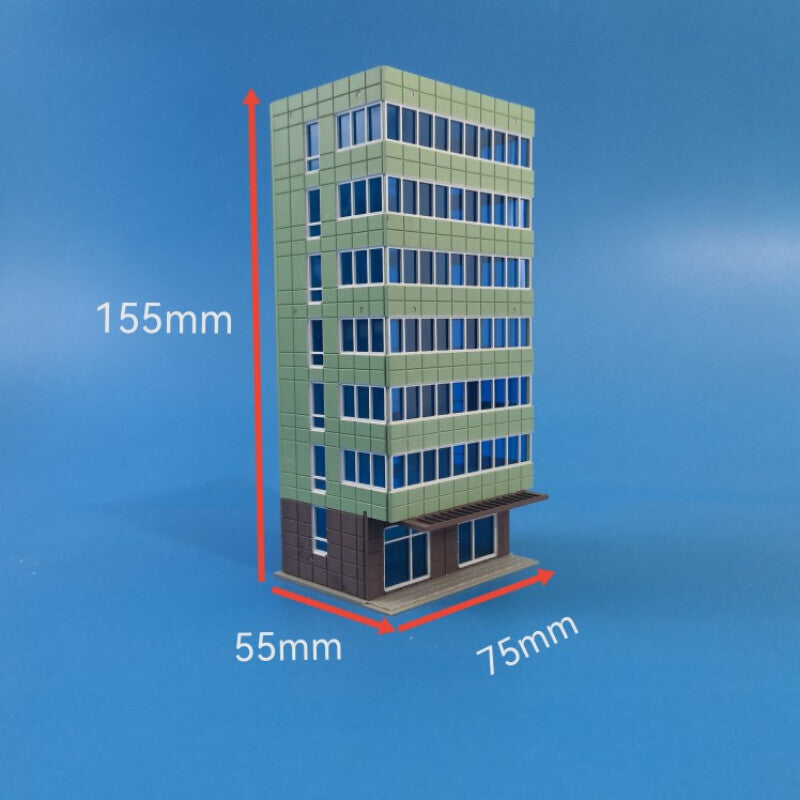 1/150 City Building Model City Building Assembly Scene Display Model Toy