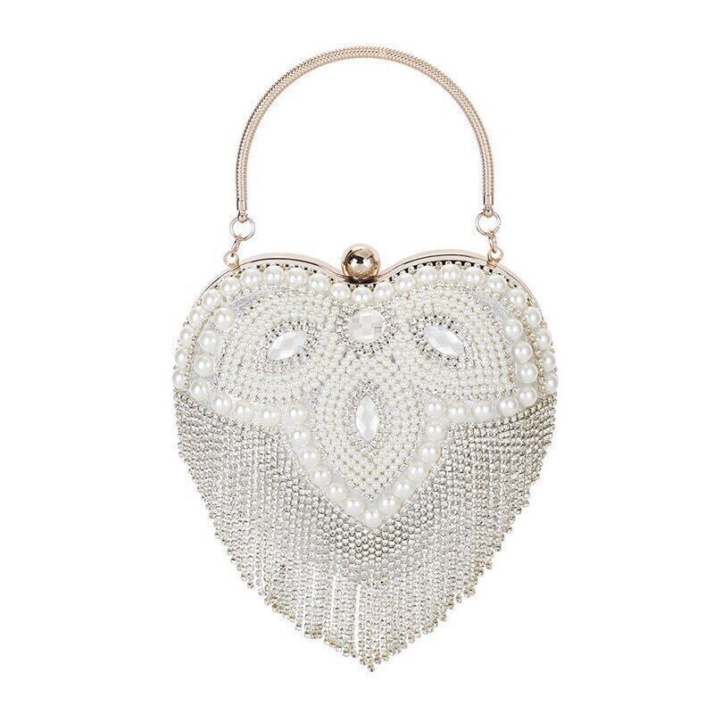 Rhinestone Evening Bag Clutch Womens Diamond Banquet Clutch Wedding Bridal Prom