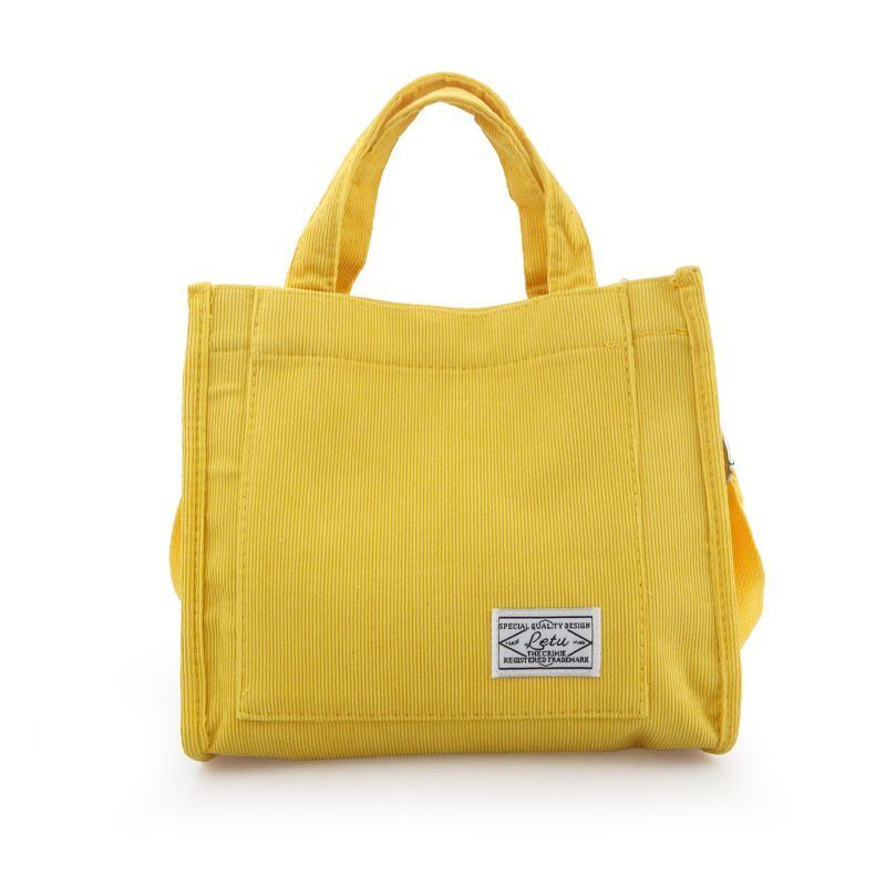 Handbag Corduroy Ladies Bag Single Shoulder Bag Buckle Messenger Small Square