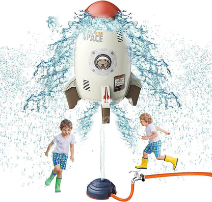 Rocket Launcher Outdoor Water Toys, Kids Sprinkler, Holiday & Birthday