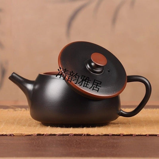 Handmade Jianshui Purple Pottery Hanwa Teapot Rotatable Whistling 220ml Tea Pot