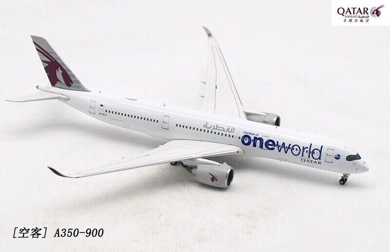 1:400 JC WINGS QATAR AIRWAYS ONE WORLD AIRBUS A350-900 Airplane Diecast Model