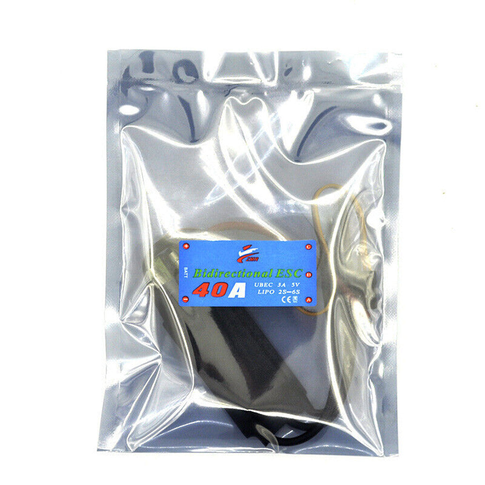 40A 50A 60A 80A 2-6S Water Cooled Bidirectional Adjustable ESC for RC Car Model