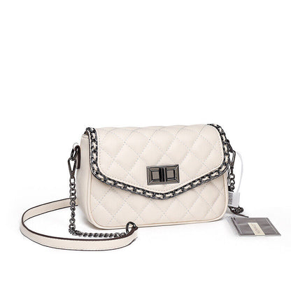 Soft Leather chain bag, women's sling shoulder crossbody bag
