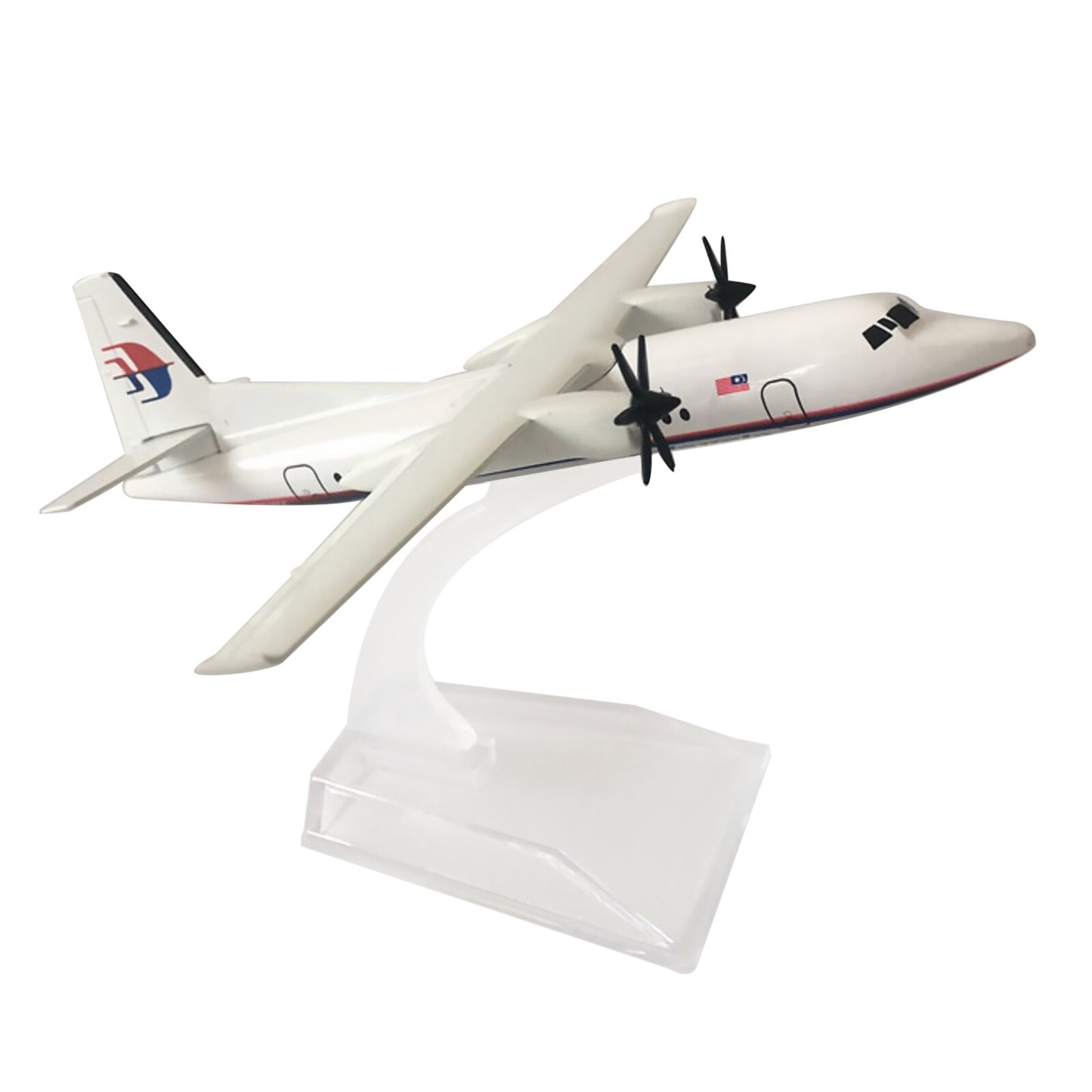 1:400 16cm Aircraft Malaysia Fokker FK-50 Alloy Plane Model Airplane Ornaments