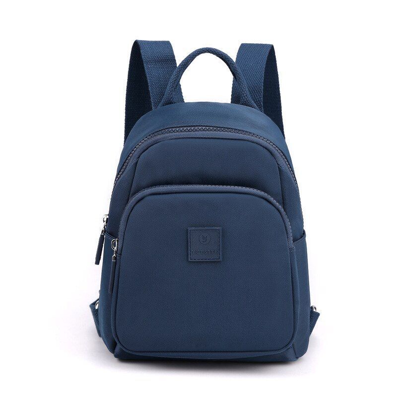 Waterproof Nylon Cloth Backpack Small School Bags School Travel Polyester Zipper