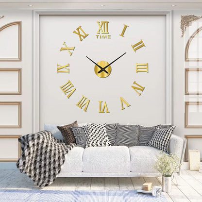 DIY Wall Clocks Creative Acrylic Punch-Free Luminous Living Room Home Decor 16in