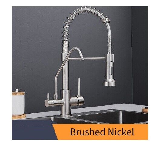 Kitchen Faucets Water Filter Taps Dual Handle Deck Mounted Three Ways Sink Mixer
