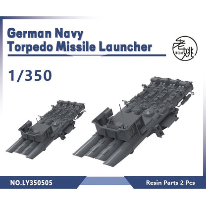 Yao's Studio LY350505 1/350 Model Upgrade German Navy Torpedo Missile Launcher