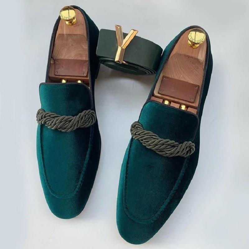Men's Loafers Leather Shoes Men Driving Shoes Wedding Male Dress Shoes