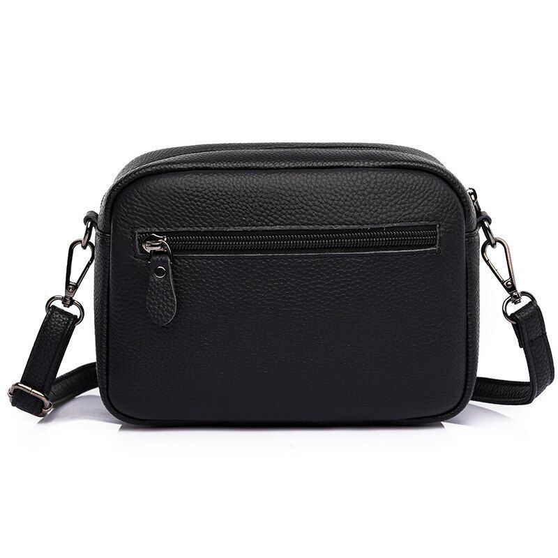 Genuine Leather Cowhide Fashion Bag Small Shoulder Purse Soft Crossbody Handbag