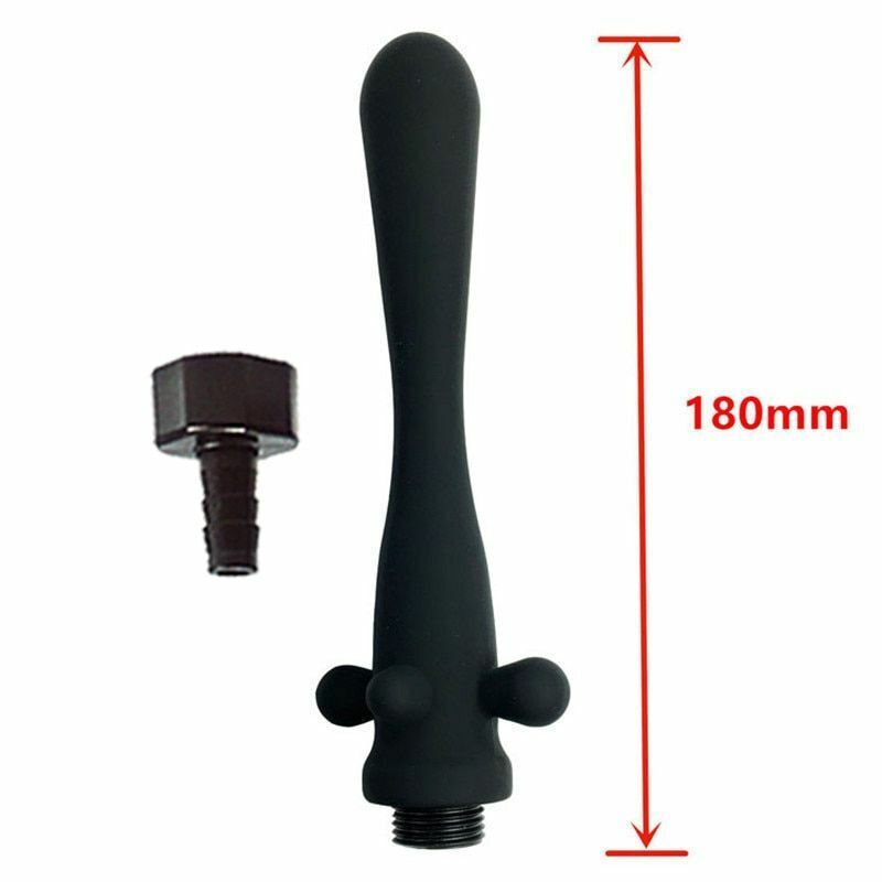 Shower Nozzle Silicone Enema Healthy Rectal Anal Syringe Douche System Vaginal