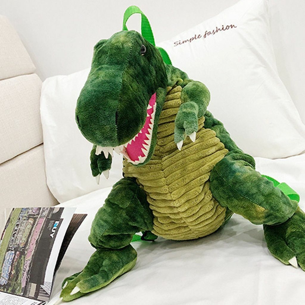 Backpack Parent-child Creative 3D Dinosaur Cartoon Plush Bag Children Kids Gifts