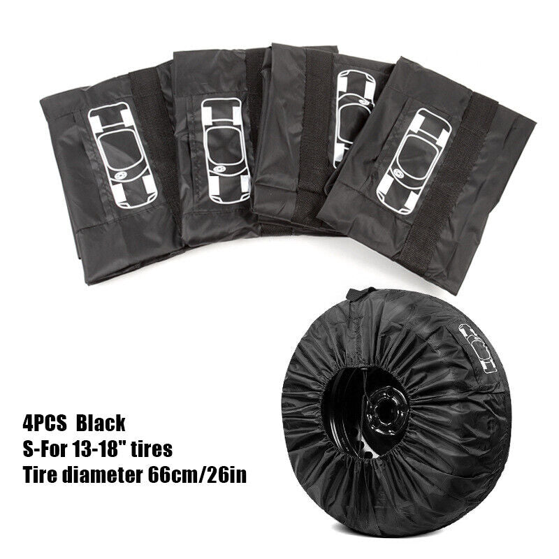 Car SUV Tire Cover Case Car Auto Spare Wheel Totes Handle Waterproof Storage Bag