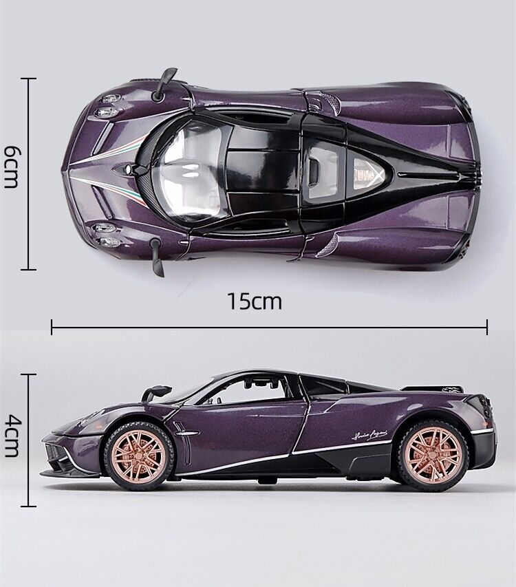 1:32 Pagani Huayra Dinastia Diecast Model Car Collection Toy Vehicle Sound Light