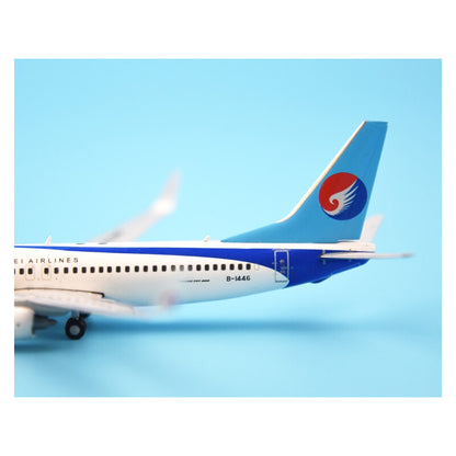 JC Wings HEBEI AIRLINES for Boeing 737-800 B-1446 1/400 plane Pre-builded Model